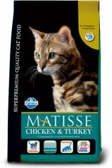 Акція на Сухой корм Farmina Matisse Adult Chicken & Turkey для взрослых кошек курица и индейка 10 кг (161035) від Stylus