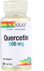 Акція на Solaray, Quercetin, 500 mg, 90 VegCaps (SOR-44685) від Stylus