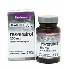 Акція на Bluebonnet Nutrition Resveratrol, 250 mg, 30 Vegetable Capsules (BLB0876) від Stylus