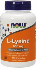 Акція на Now Foods L-Lysine 500 mg Capsules 100 caps від Stylus