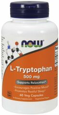 Акція на Now Foods L-Tryptophan 500 mg 60 veg caps від Stylus