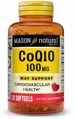 Акция на Mason Natural Co Q10 100 mg Коэнзим Q10 30 гелевых капсул от Stylus