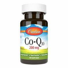 Акция на Carlson Labs CoQ10 Коэнзим Q10 200 мг 30 гелевых капсул от Stylus
