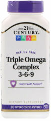 Акція на 21st Century Triple Omega Complex 3-6-9 90Softgels від Stylus