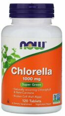 Акція на Now Foods Chlorella 1000 mg 120 tabs від Stylus