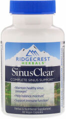 Акція на RidgeCrest Herbals, SinusClear, 60 Vegan Capsules (RCH587) від Stylus