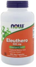 Акція на Now Foods Eleuthero Органический элеутерококк 500 мг 250 капсул від Stylus