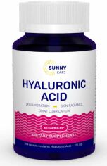 Акция на Sunny Caps Hyaluronic Acid 120 mg Гиалуроновая кислота 60 капсул от Stylus