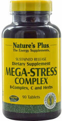 Акція на Nature's Plus Mega-Stress Complex 90 Tabs Мега-стресс комплекс від Stylus
