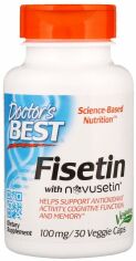 Акція на Doctor's Best, Fisetin with Novusetin, 100 mg, 30 Veggie Caps (DRB00227) від Stylus