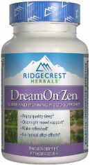 Акция на Природный Комплекс для Здорового Сна RidgeCrest Herbals DreamOn Zen, 60 Vegan Capsules от Stylus