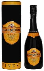Акция на Вино игристое Bagrationi Finest белое брют в тубусе 12% 0.75 л (DDSAU3P018) от Stylus