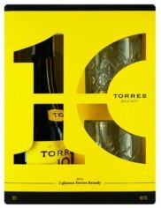 Акция на Бренди Torres 10 Gran Reserva 38% 0.7л + 2 стакана (сувенирный набор) (DDSAT1A020) от Stylus