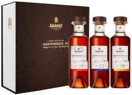 Акция на Набор бренди Ararat Independence 30 в подарочной упаковке 3х0.2 л 40% (STA4850001007081) от Stylus