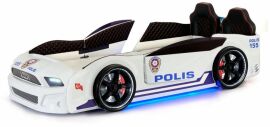 Акция на Кровать машина Полиция c подсветкой (001) от Stylus