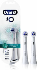 Акция на Насадки для зубной щетки Braun Oral-B iO Specialised Clean White (2) от Stylus