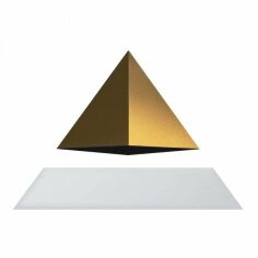 Акция на Левитирующая пирамида Flyte белая основа золотистая пирамида (01-PY-WGD-V1-0) от Stylus