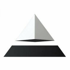 Акция на Левитирующая пирамида Flyte черная основа белая пирамида встроенная лампа (01-PY-BWH-V1-0) от Stylus