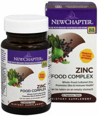 Акція на New Chapter Zinc Food Complex 60 Tabs Цинк пищевой комплекс від Stylus