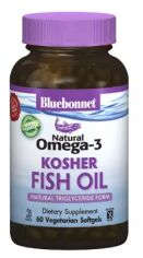 Акция на Bluebonnet Nutrition Натуральная Омега-3 из Кошерного рыбьего жира 60 желатиновых капсул от Stylus
