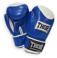 Акция на Перчатки боксерские Thor Competition 14oz /Кожа /сине-белые от Stylus