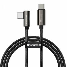 Акція на Baseus Cable USB-C to USB-C Legend Elbow 100W 2m Black (CATCS-A01) від Stylus