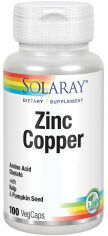 Акція на Solaray Zinc Copper 100 Veg Caps Цинк и Медь від Stylus