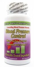 Акція на Earth‘s Creation Blood Pressure Control Поддержка артериального давления 60 капсул від Stylus