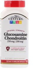 Акция на 21st Century Glucosamine 250 mg Chondroitin 200 mg Original Formula 120 (Easy Swallow) Capsules (CEN-23023) от Stylus