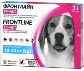 Акция на Капли противопаразитарные для собак Tri-Act Фронтлайн 10-20 кг M упаковка 3 пипетки (159,913) от Stylus