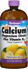 Акція на Bluebonnet Nutrition Calcium Magnesium Citrate + Vitamin D3, Natural Lemon Flavor, 16 oz (472 ml) (BLB0688) від Stylus
