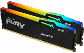 Акция на Kingston Fury 64 Gb (2x32GB) DDR5 6000 MHz Beast Rgb (KF560C40BBAK2-64) от Stylus