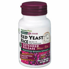 Акція на Natures Plus Herbal Actives Red Yeast Rice 600 mg 60 mini tabs Красный дрожжевой рис від Stylus