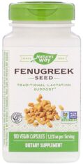 Акция на Nature's Way, Fenugreek Seed, 610 mg, 180 Veggie Caps (NWY-14610) от Stylus