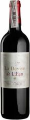 Акция на Вино La Devise de Lilian Chateau Lilian Ladouys красное сухое 0.75л (BWR5959) от Stylus