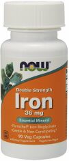 Акція на Now Foods Iron 36 mg Double Strength 90 veg caps від Stylus