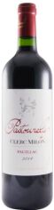 Акция на Вино Chateau Clerc Milon Pastourelle de Clerc Milon 2014 красное сухое 0.75 л (BWT3523) от Stylus