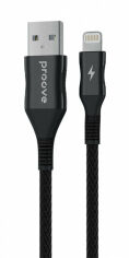 Акція на Proove Usb Cable to Lightning Braided Scout 2.4A 1m Black (CCBS20001101) від Stylus