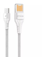 Акция на Proove Usb Cable to microUSB Double Way Weft 2.4A 1m White (CCDW20001302) от Stylus