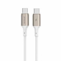 Акція на Proove Cable USB-C to USB-C Flex Metal 60w 1m White (CCFM60002202) від Stylus