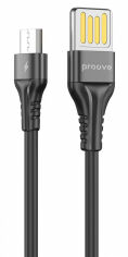 Акція на Proove Usb Cable to microUSB Double Way Silicone 2.4A 1m Black (CCDS20001301) від Stylus