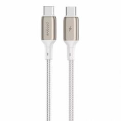 Акция на Proove Cable USB-C to USB-C Dense Metal 60w 1m White (CCDM60002202) от Stylus