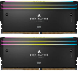 Акция на Corsair 32 Gb (2x16GB) DDR5 6000 MHz Dominator Titanium Rgb Black (CMP32GX5M2B6000C30) от Stylus