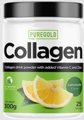 Акция на Pure Gold Protein Collagen Stevia Коллаген со вкусом лимонад 300 g от Stylus