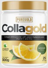 Акція на Pure Gold Protein CollaGold Коллаген со вкусом лимонад 300 грамм від Stylus