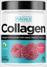 Акция на Pure Gold Protein Collagen Коллаген со вкусом малины 300 грамм от Stylus