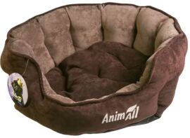 Акція на Лежак AnimAll Royal Velours M Chocolate для кошек и собак 53х47х21 см (АТ 1093 ) від Stylus
