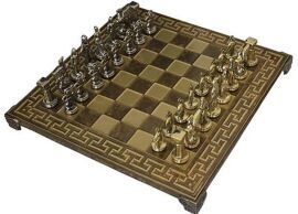 Акция на Шахматы Мушкетеры, латунь, в деревянном футляре, красные, 44х44см (S12RED) от Stylus