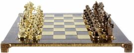 Акция на Шахматы Manopoulos, Мушкетеры, латунь, в деревянном футляре, коричневые, 44x44см, 8,4 кг (S12CBRO) от Stylus