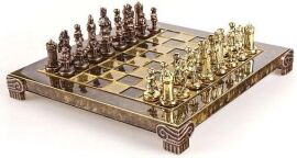 Акция на Шахматы Византийская империя, латунь, в деревянном футляре, коричневые 20х20см (S1CBRO) от Stylus